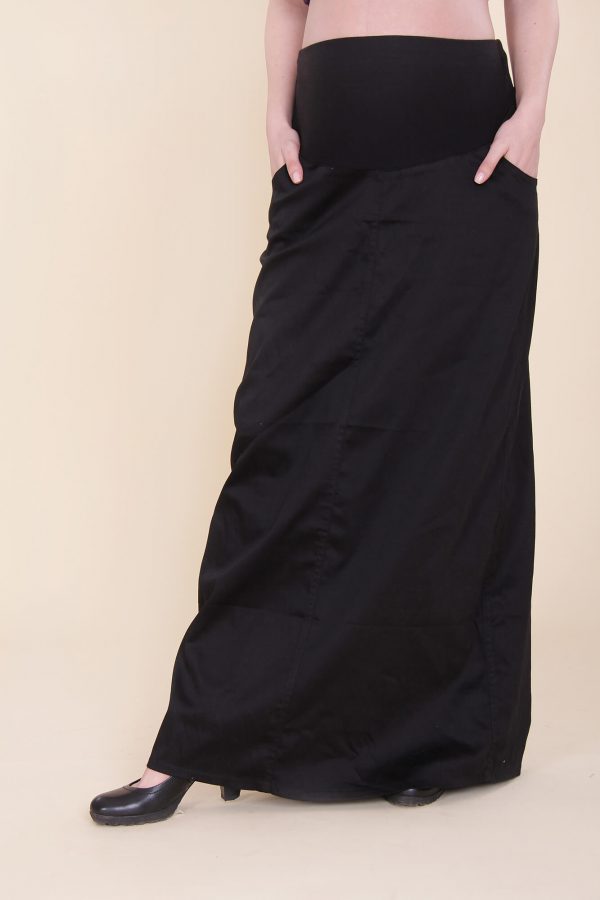 Maternity Skirt - Maxi - Black