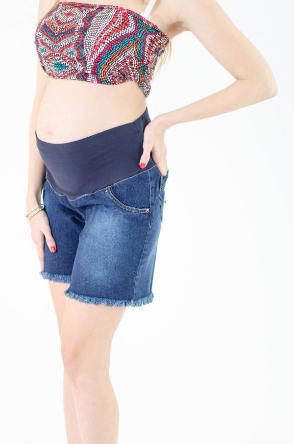 Maternity Short Jeans - Navy