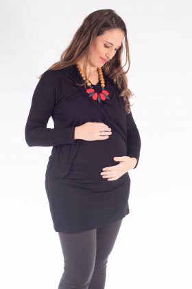Maternity Tunic –  Gal Black