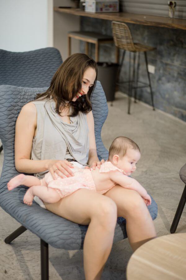 Breast Feeding Tank Top - Inbar - Gray