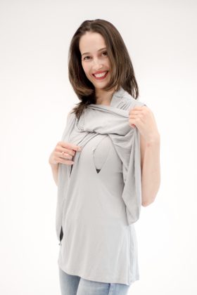 Maternity & Breastfeeding Tank Top – Inbar Gray